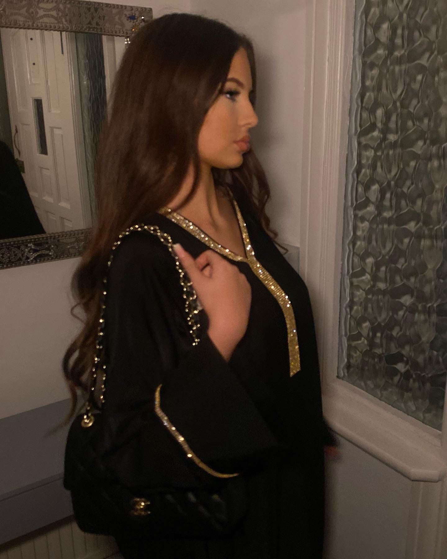 Yasmine Kaftan in Black